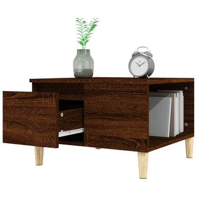 Coffee Table Brown Oak 55x55x36.5 cm Engineered Wood Payday Deals