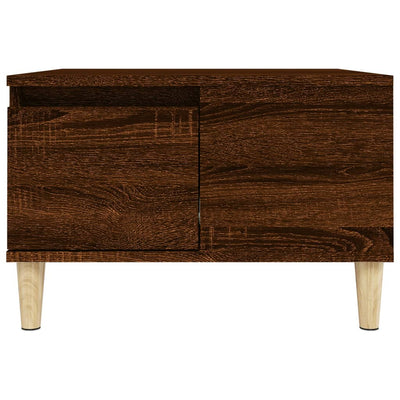 Coffee Table Brown Oak 55x55x36.5 cm Engineered Wood Payday Deals