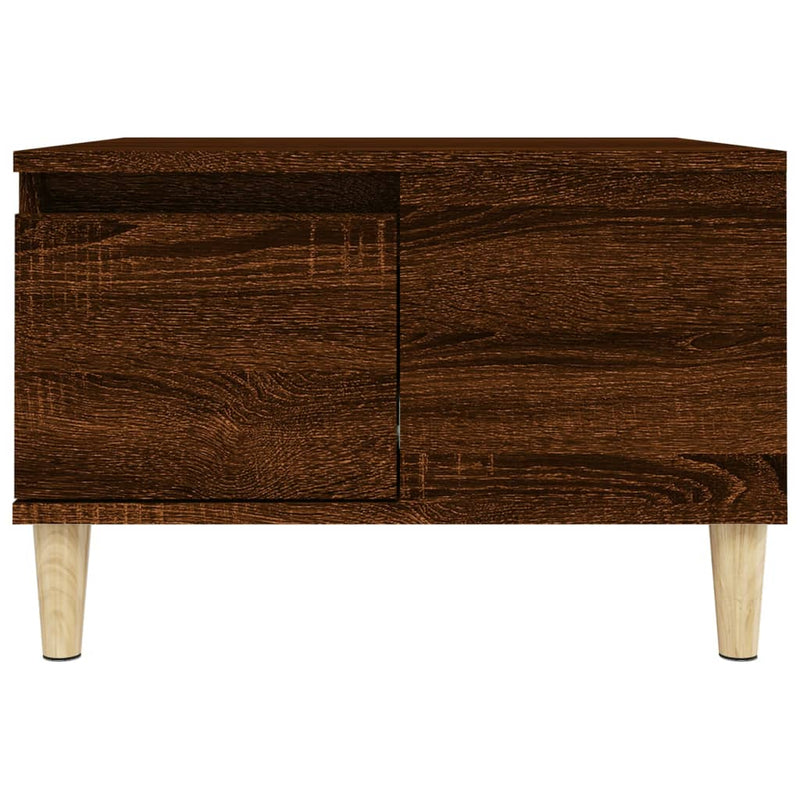 Coffee Table Brown Oak 55x55x36.5 cm Engineered Wood Payday Deals