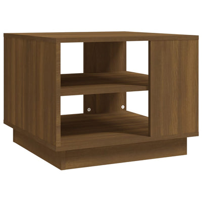 Coffee Table Brown Oak 55x55x43 cm Engineered Wood Payday Deals