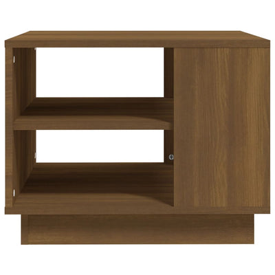 Coffee Table Brown Oak 55x55x43 cm Engineered Wood Payday Deals