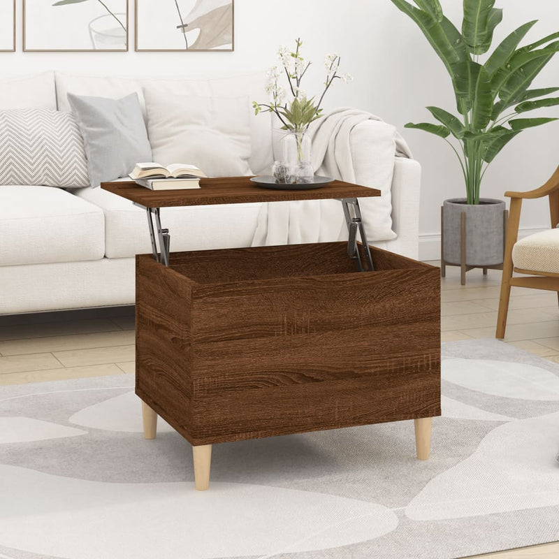 Coffee Table Brown Oak 60x44.5x45 cm Engineered Wood Payday Deals