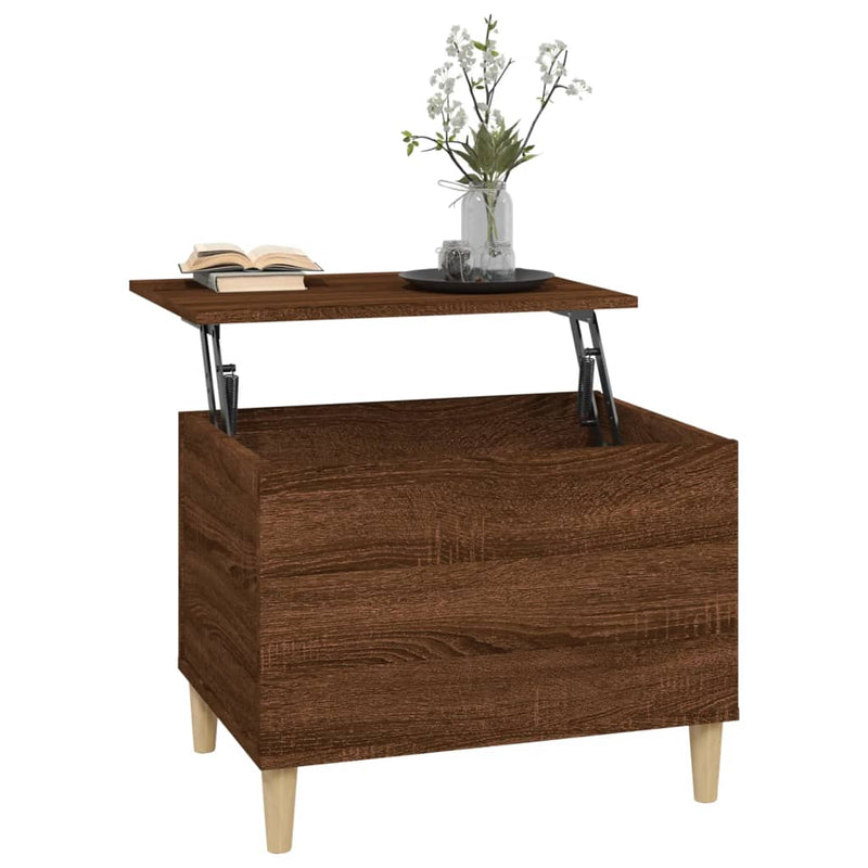 Coffee Table Brown Oak 60x44.5x45 cm Engineered Wood Payday Deals