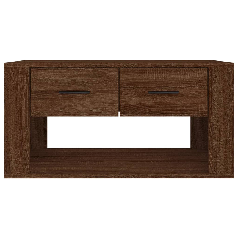 Coffee Table Brown Oak 80x50x40 cm Engineered Wood Payday Deals
