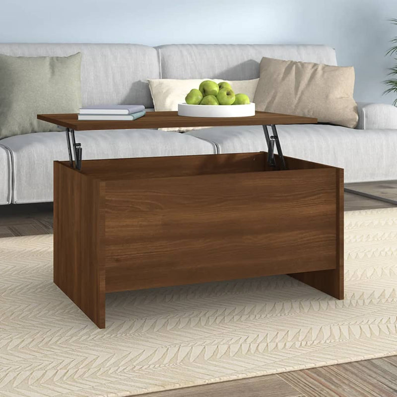 Coffee Table Brown Oak 80x55.5x41.5 cm Engineered Wood Payday Deals