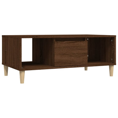 Coffee Table Brown Oak 90x50x36.5 cm Engineered Wood Payday Deals