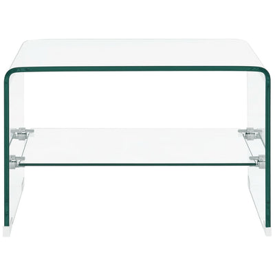 Coffee Table Clear 50x45x33 cm Tempered Glass Payday Deals