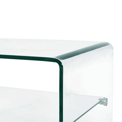 Coffee Table Clear 50x45x33 cm Tempered Glass Payday Deals