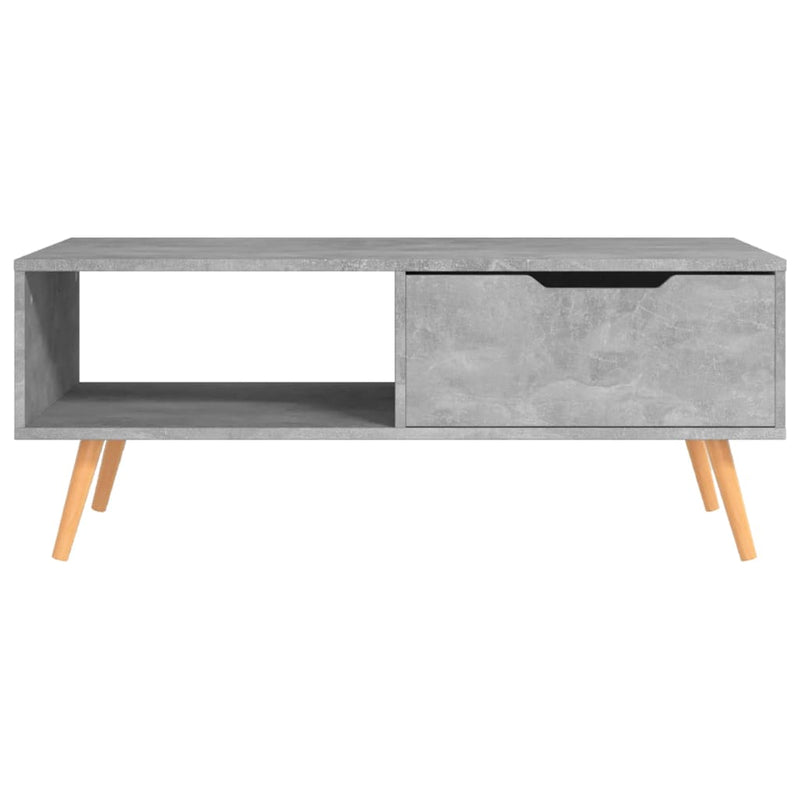 Coffee Table Concrete Grey 100x49.5x43 cm Engineered Wood Payday Deals