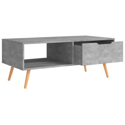 Coffee Table Concrete Grey 100x49.5x43 cm Engineered Wood Payday Deals