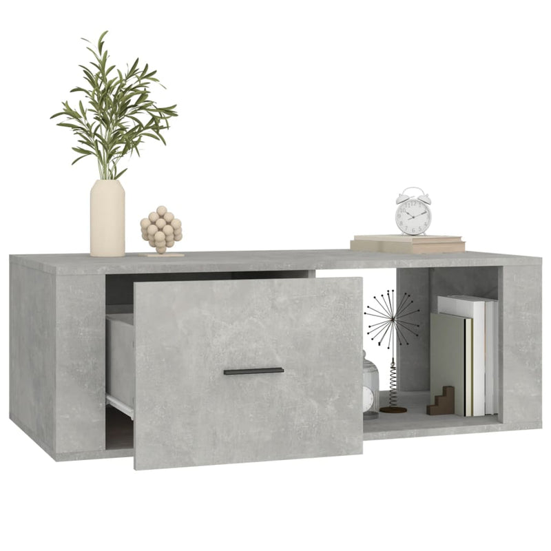 Coffee Table Concrete Grey 100x50.5x35 cm Engineered Wood Payday Deals