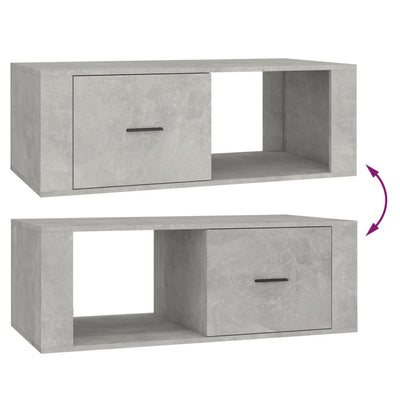 Coffee Table Concrete Grey 100x50.5x35 cm Engineered Wood Payday Deals