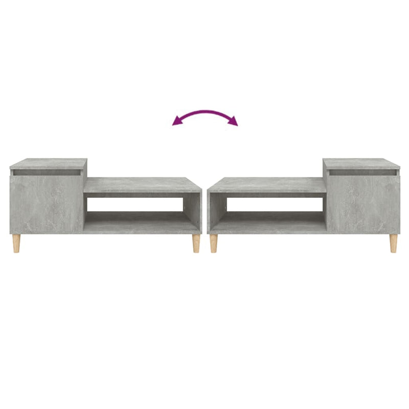 Coffee Table Concrete Grey 100x50x45 cm Engineered Wood Payday Deals