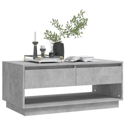 Coffee Table Concrete Grey 102.5x55x44 cm Engineered Wood Payday Deals