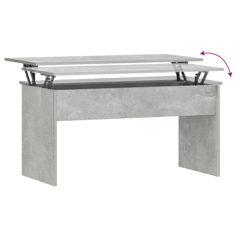 Coffee Table Concrete Grey 102x50.5x52.5 cm Engineered Wood Payday Deals