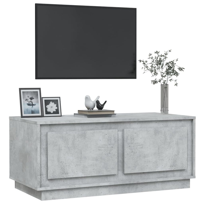 Coffee Table Concrete Grey 102x50x44 cm Engineered Wood Payday Deals