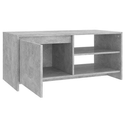 Coffee Table Concrete Grey 102x50x45 cm Engineered Wood Payday Deals