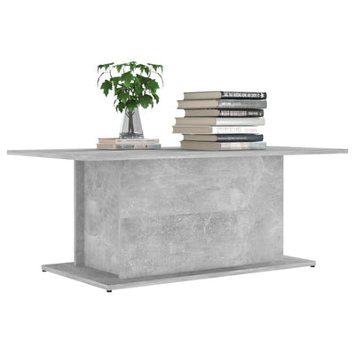 Coffee Table Concrete Grey 102x55.5x40 cm Engineered Wood Payday Deals