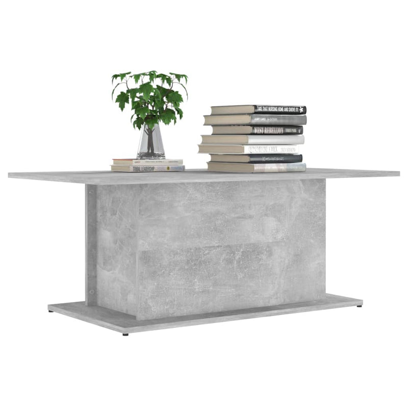 Coffee Table Concrete Grey 102x55.5x40 cm Engineered Wood Payday Deals