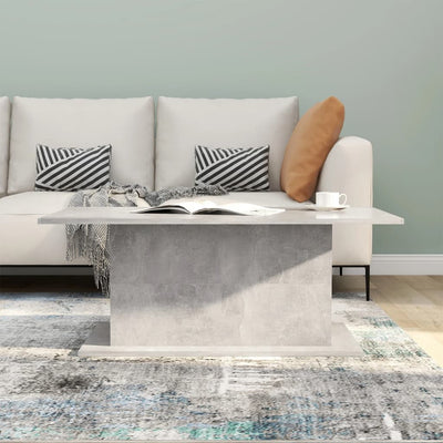 Coffee Table Concrete Grey 102x55.5x40 cm Engineered Wood Payday Deals