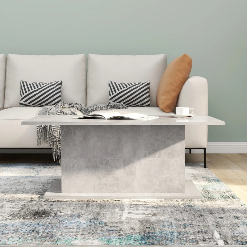Coffee Table Concrete Grey 102x55.5x40 cm Engineered Wood Payday Deals