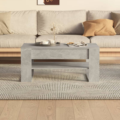 Coffee Table Concrete Grey 102x55x45 cm Engineered Wood Payday Deals