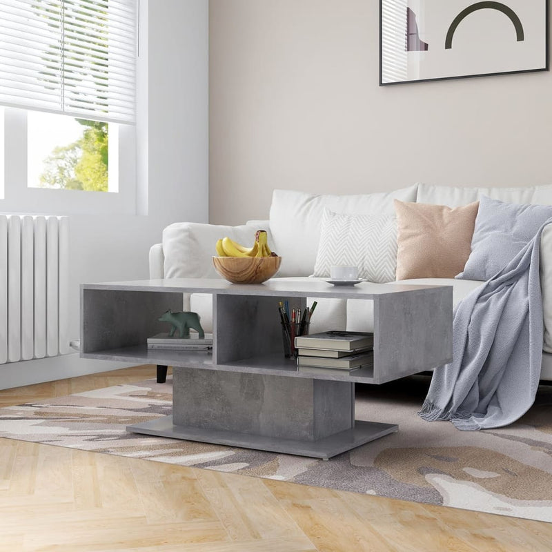 Coffee Table Concrete Grey 103.5x50x44.5 cm Engineered Wood Payday Deals