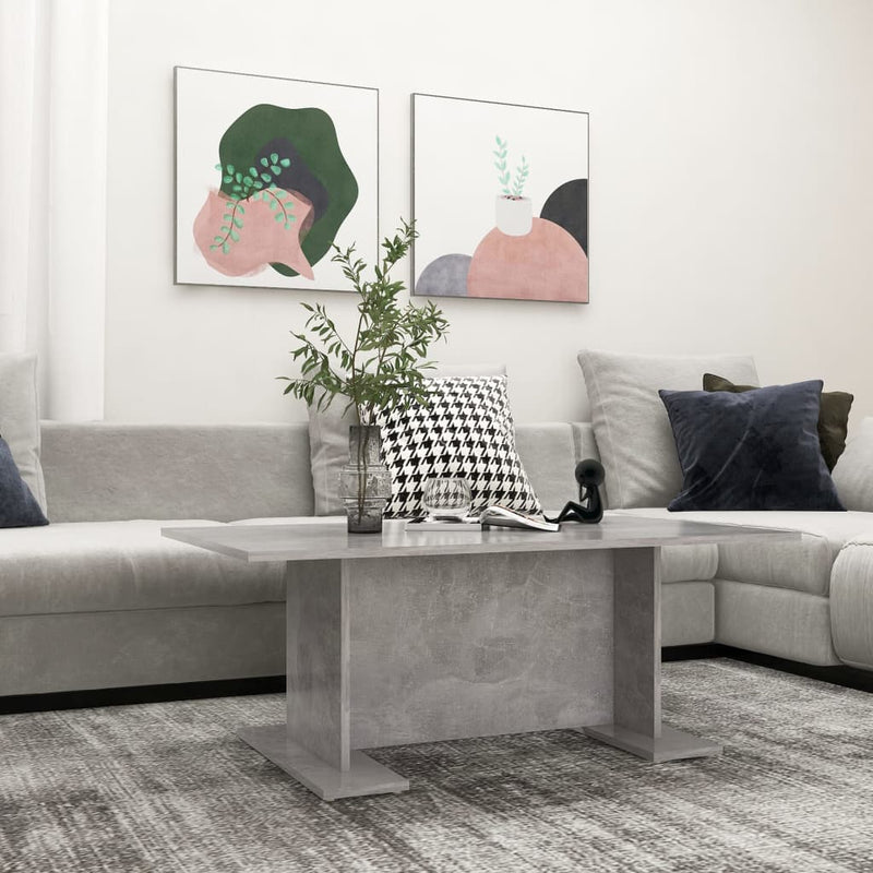 Coffee Table Concrete Grey 103.5x60x40 cm Engineered Wood Payday Deals
