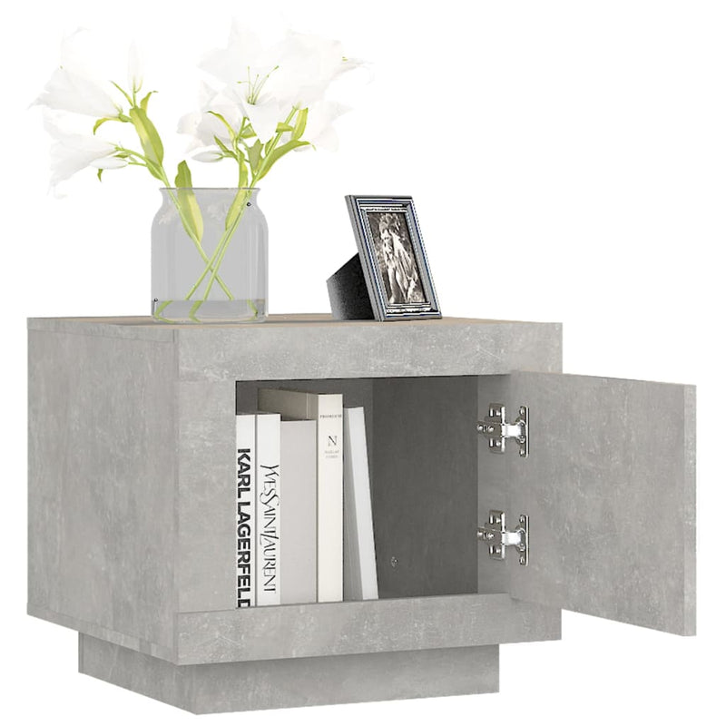 Coffee Table Concrete Grey 51x50x45 cm Engineered Wood Payday Deals