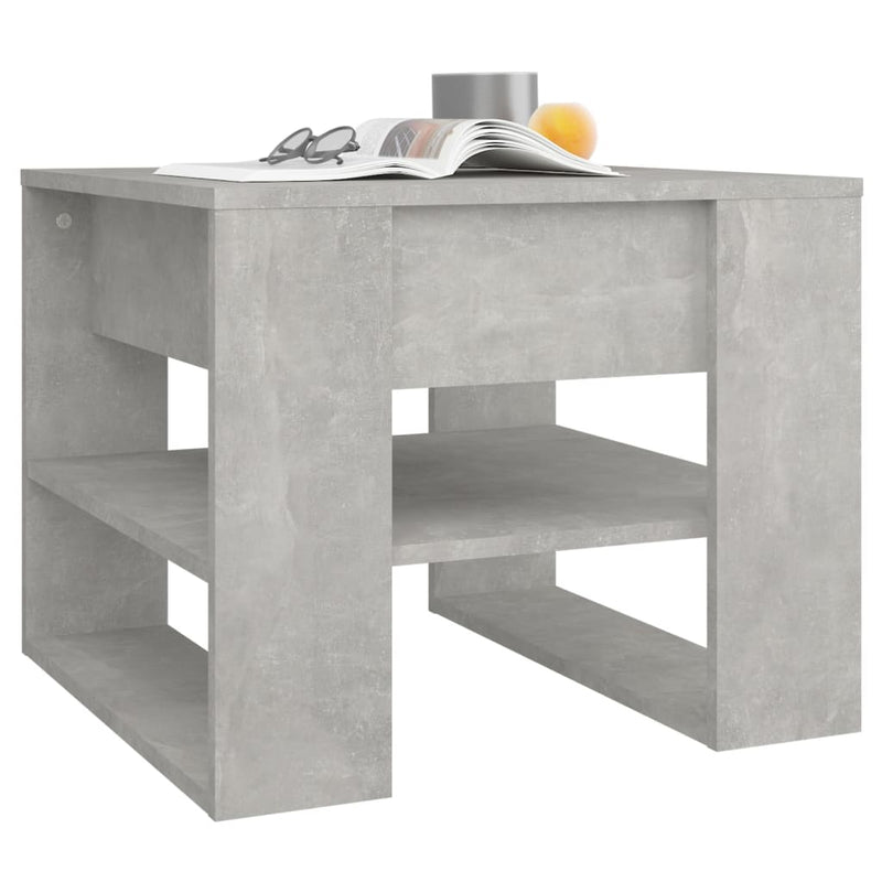Coffee Table Concrete Grey 55.5x55x45 cm Engineered Wood Payday Deals