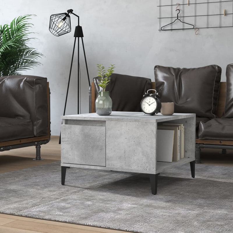 Coffee Table Concrete Grey 55x55x36.5 cm Engineered Wood Payday Deals