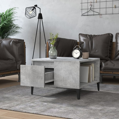 Coffee Table Concrete Grey 55x55x36.5 cm Engineered Wood Payday Deals