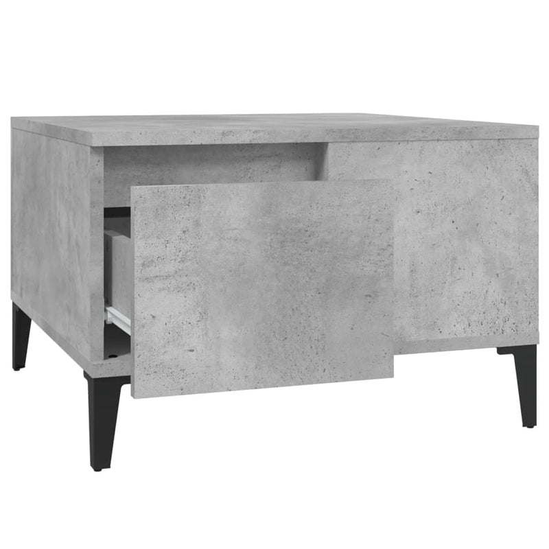 Coffee Table Concrete Grey 55x55x36.5 cm Engineered Wood Payday Deals