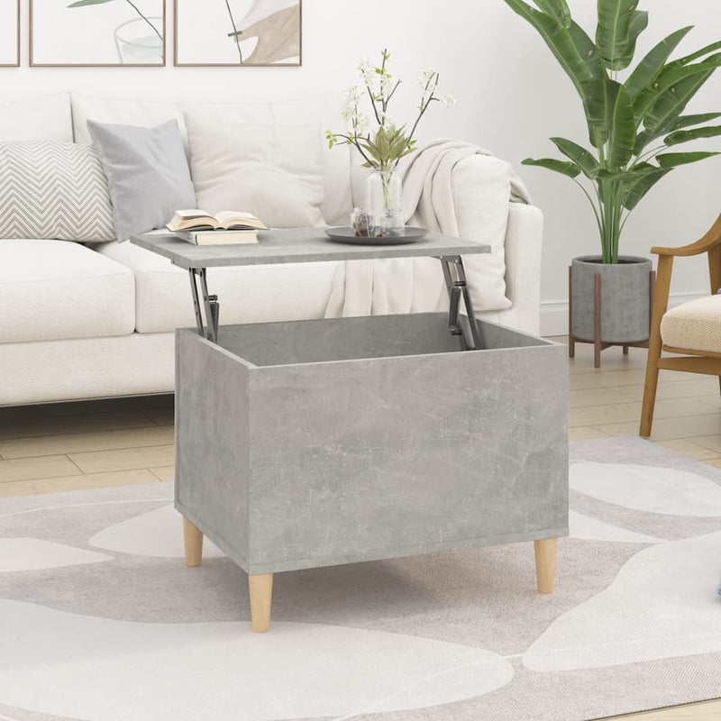 Coffee Table Concrete Grey 60x44.5x45 cm Engineered Wood Payday Deals