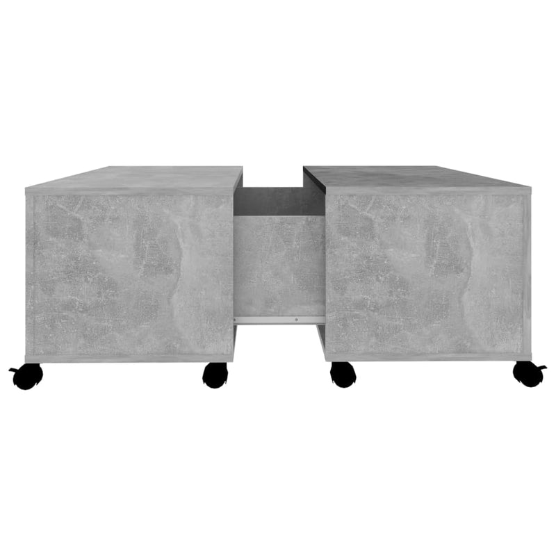 Coffee Table Concrete Grey 75x75x38 cm Engineered Wood Payday Deals