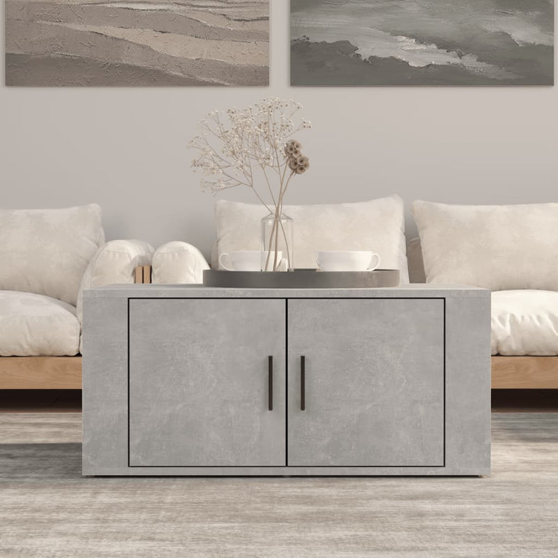 Coffee Table Concrete Grey 80x50x36 cm Engineered Wood Payday Deals