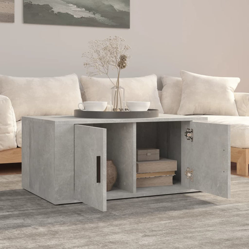 Coffee Table Concrete Grey 80x50x36 cm Engineered Wood Payday Deals