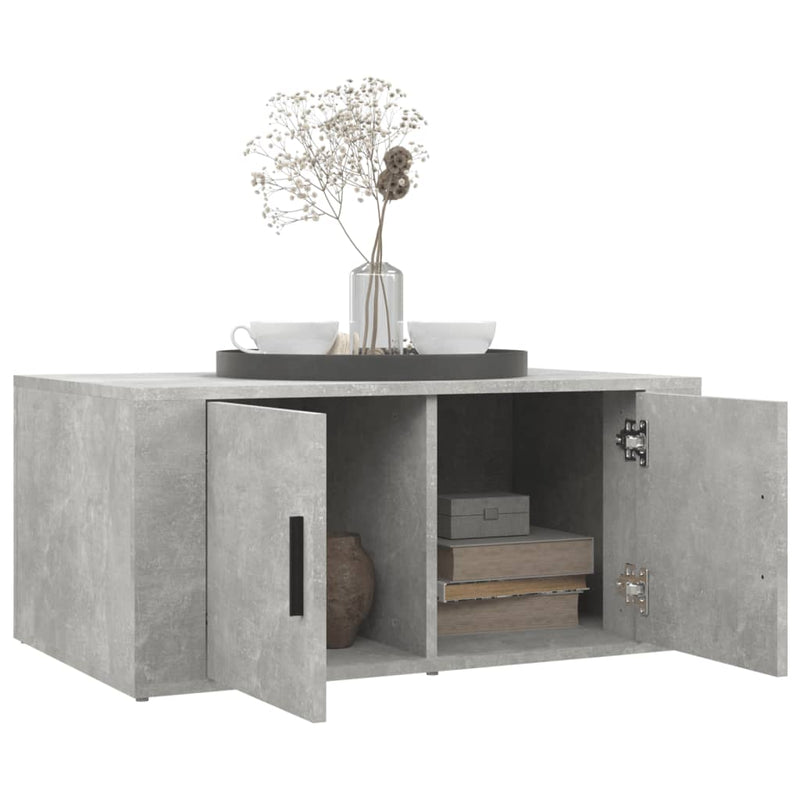 Coffee Table Concrete Grey 80x50x36 cm Engineered Wood Payday Deals