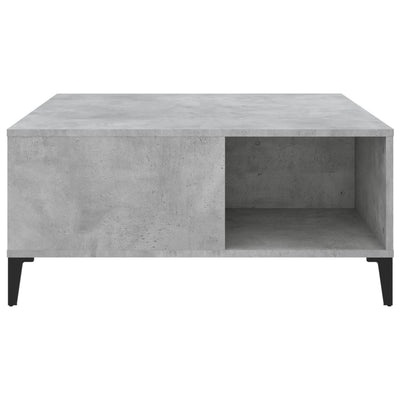 Coffee Table Concrete Grey 80x80x36.5 cm Engineered Wood Payday Deals