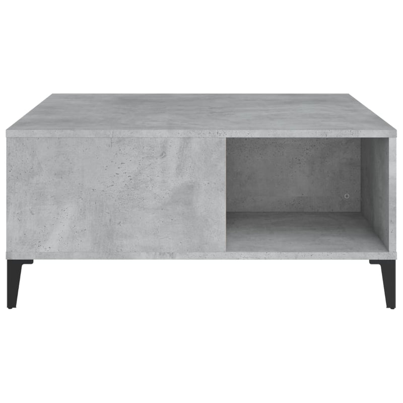 Coffee Table Concrete Grey 80x80x36.5 cm Engineered Wood Payday Deals