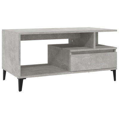 Coffee Table  Concrete Grey 90x49x45 cm Engineered Wood Payday Deals