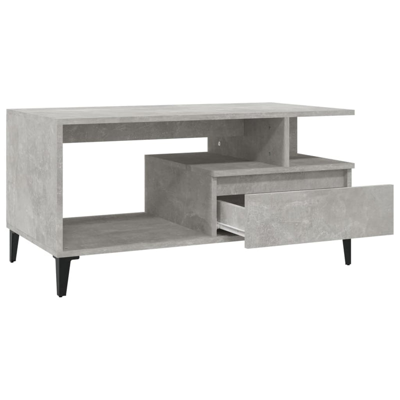 Coffee Table  Concrete Grey 90x49x45 cm Engineered Wood Payday Deals