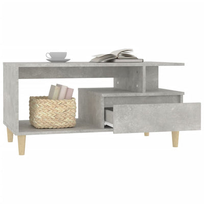 Coffee Table Concrete Grey 90x49x45 cm Engineered Wood Payday Deals