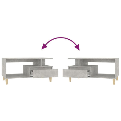 Coffee Table Concrete Grey 90x49x45 cm Engineered Wood Payday Deals
