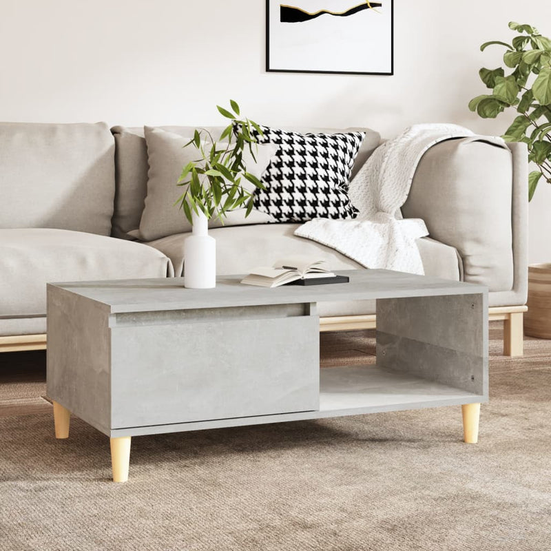 Coffee Table Concrete Grey 90x50x36.5 cm Engineered Wood Payday Deals