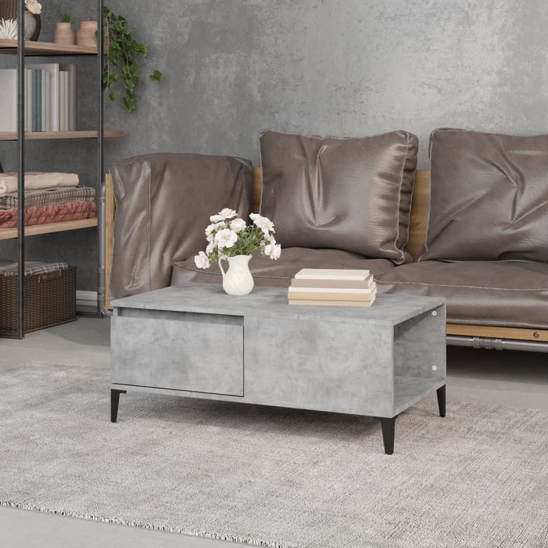 Coffee Table Concrete Grey 90x50x36.5 cm Engineered Wood Payday Deals
