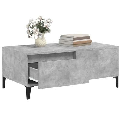 Coffee Table Concrete Grey 90x50x36.5 cm Engineered Wood Payday Deals