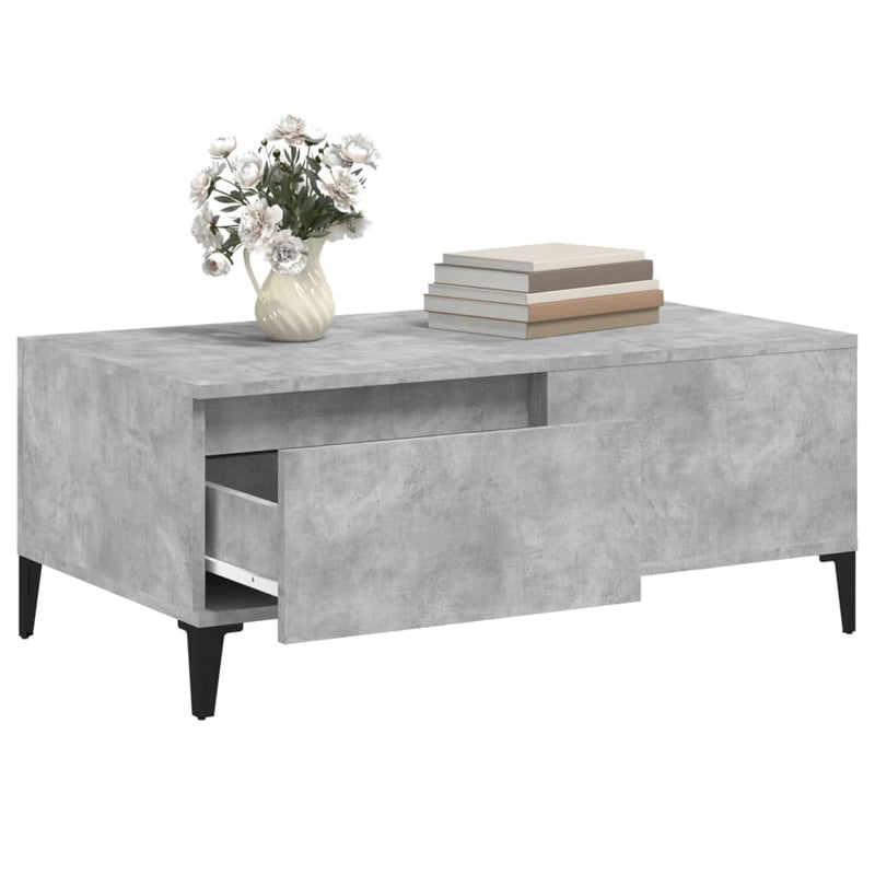 Coffee Table Concrete Grey 90x50x36.5 cm Engineered Wood Payday Deals