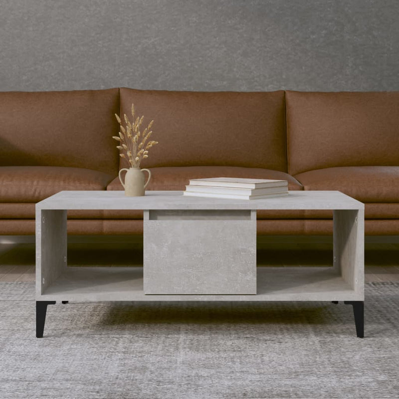 Coffee Table Concrete Grey 90x50x36.5 cm Engineered Wood Payday Deals