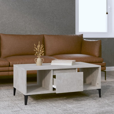 Coffee Table Concrete Grey 90x50x36.5 cm Engineered Wood Payday Deals